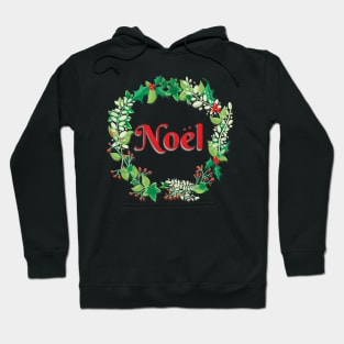 Noël Christmas Wreath Hoodie